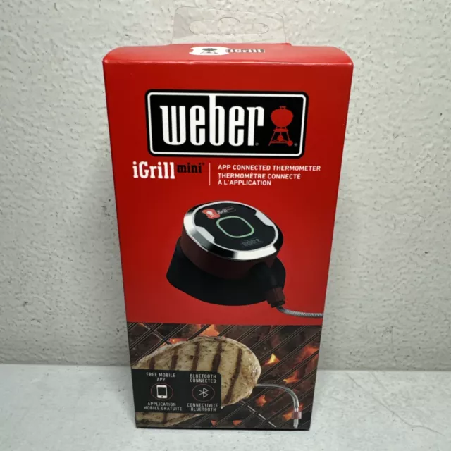 Weber iGrill mini Bluetooth iOS Android App Grill Meat Thermometer Magnetic 7202