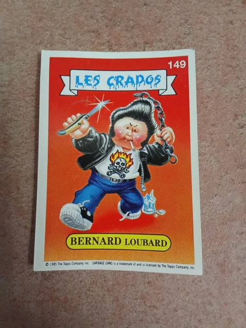 CARTE LES CRADOS, Garbage Pail Kids, n°137 Lulu Poilue EUR 50,00 CARTE LES CRADOS, Garbage Pail Kids, n°137 Lulu Poilue EUR 50,00