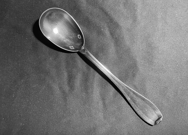 Cuillère à sucre - Argent Massif et Vermeil
