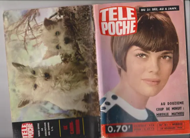 Tele Poche 1966  N°51  Complet  Mireille Mathieu