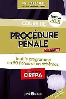 Cours de procédure pénale (2021) von MARECHAL Jean-... | Buch | Zustand sehr gut