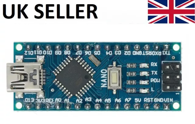 Arduino Compatible NANO MINI V3.0 ATMEGA328P 5V CH340G Soldered Tested UK Seller