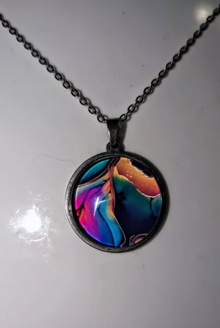 Beautiful Handmade Marble Design Pendant Necklace