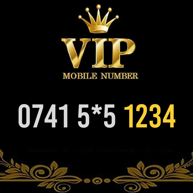 Gold Vip Memorable Phone Number Easy To Remember Mobile Business Simcard - 1234