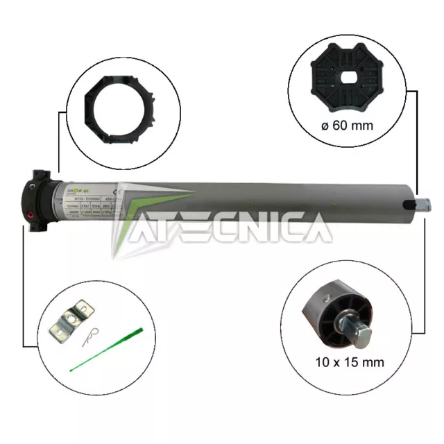 Motore per tapparelle e tende da sole Indem 20 Nm 40 kg tubolare avvolgibile