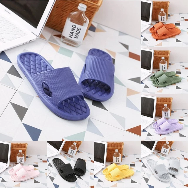 Scarpe pavimento casa donna hotel piscina sandali slider pantofole tinta unita