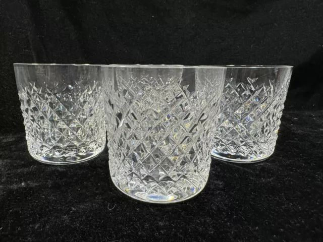 (4) Waterford Crystal 'Alana' 3.375 Inch  9 Oz OLD FASHIONED GLASSES