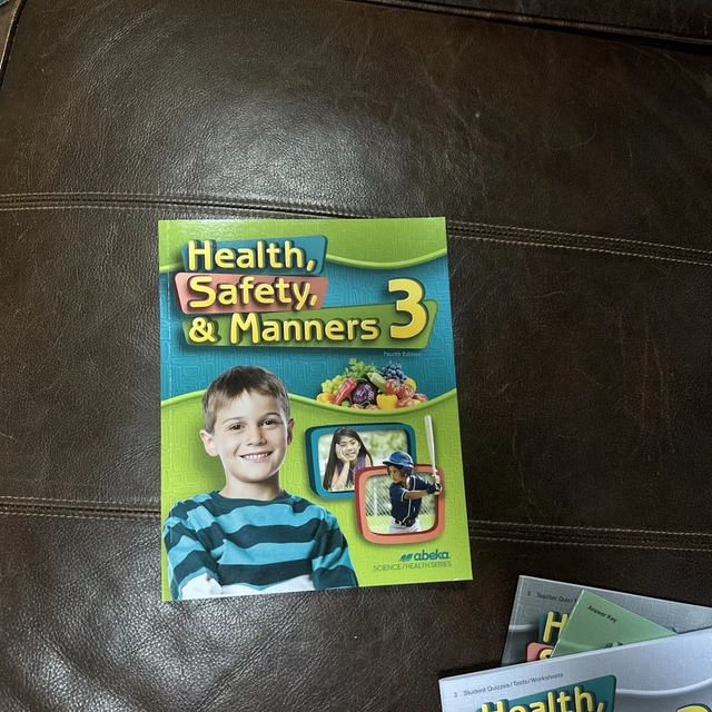 ABEKA HEALTH SAFETY & Manners 3rd Grade Homeschool Fourth ed. Lot Of 4 ...