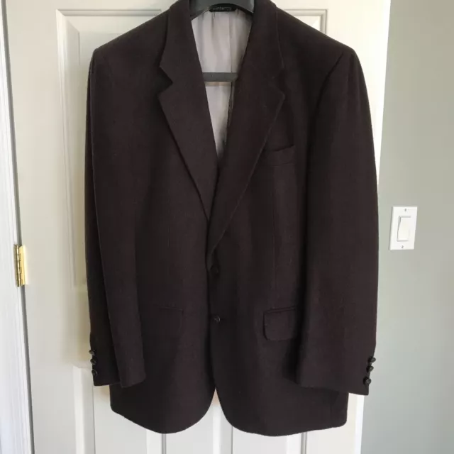 Burberry Prorsum Men's 40 R Dark Brown 100% Wool 2 Button Blazer