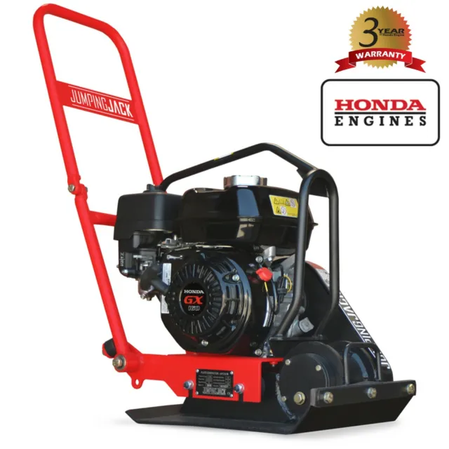 Jumping Jack Plate Compactor 5.5 HP Honda Engine Tamper Dirt Soil Gravel Asphalt