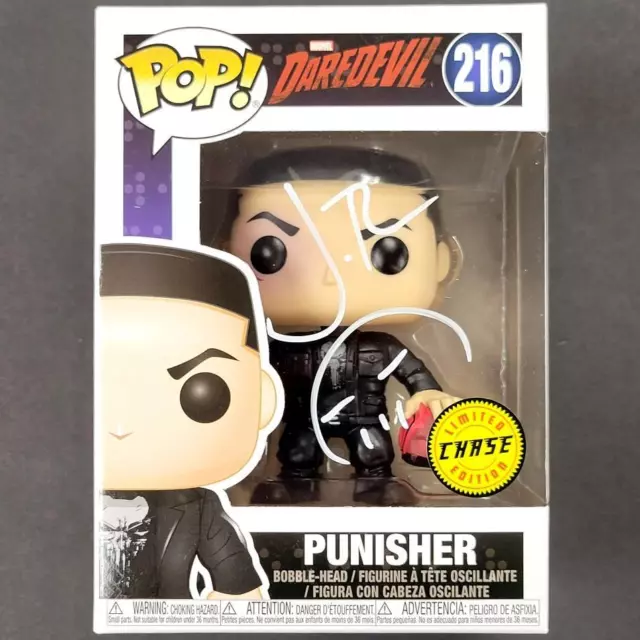 Jon Bernthal signed Marvel Punisher Chase Funko Pop Sketch ~ BAS Witness Holo