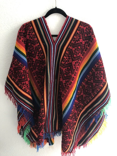 Beautiful Hand Woven Vintage Poncho