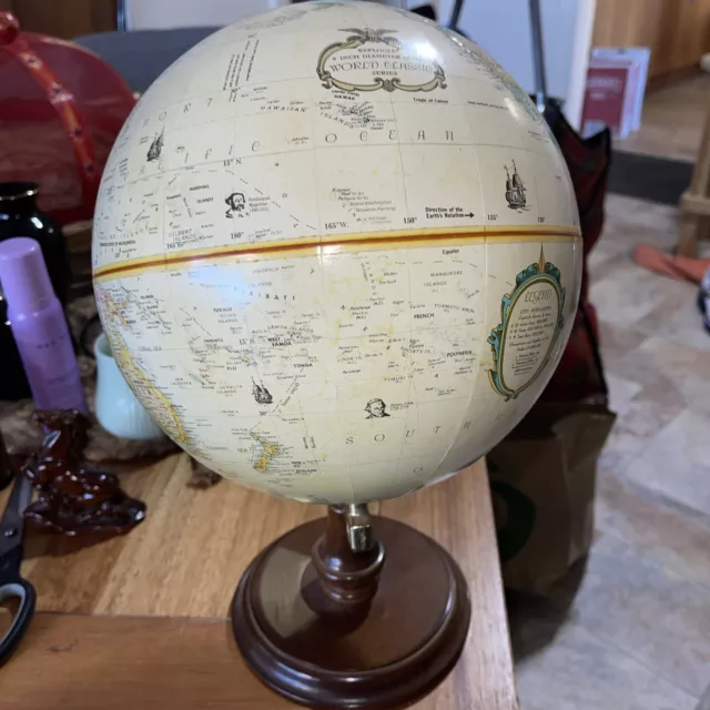 Replogle  9” WORLD CLASSIC SERIES globe with wooden  base. 2