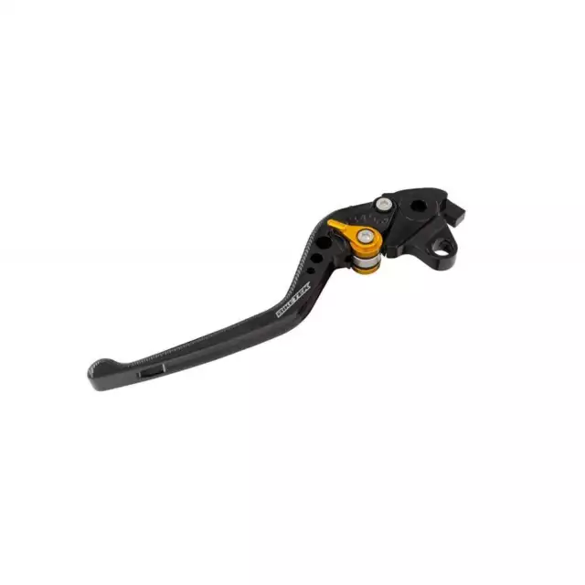 BikeTek Réglable CNC Levier Embrayage Long - Noir/Or Tendeur - #C95