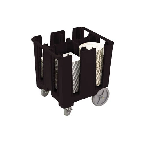 Cambro DCS1125110 Versa (4) 11-1/4" Column Polyethylene Dish Caddy - Black