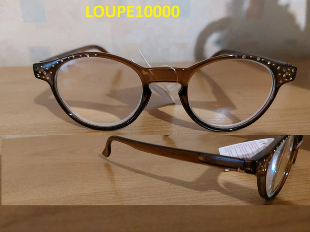 Lunettes Loupe De Lecture Strass Furlux - Noir Ou Rouge - Grossissantes - Neuf Avec étiquettes