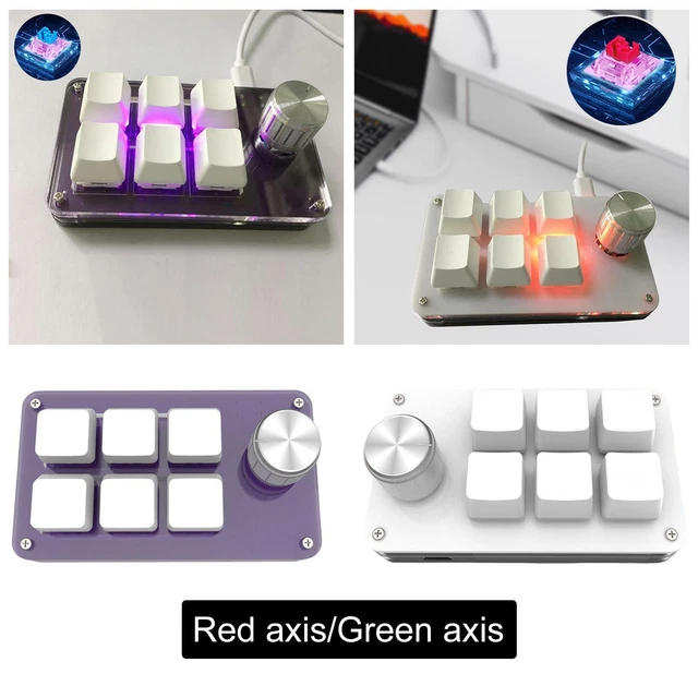 MINI WIRED MECHANICAL Keyboard 6 Keys Copy Paste Gaming Keypad for ...