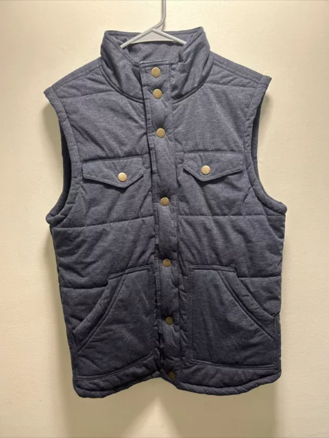 Mossimo Supply Co. Men’s Puffer Vest Size Medium  Sleeveless Button Up Jacket