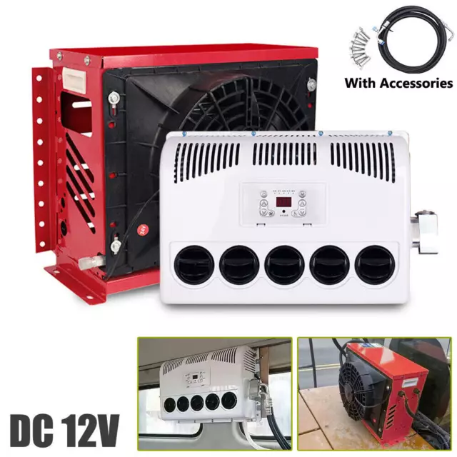 12V 12000 BTU Truck Cab Air Conditioner Split AC Fits Semi Trucks Bus RV Caravan