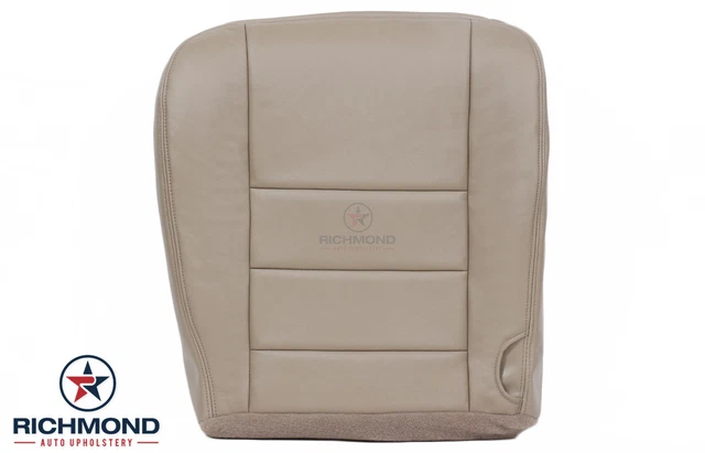 2001 Ford F250/F350 Lariat XLT Passenger Bottom Leather Seat Cover – Med Parchment Tan (4H)
