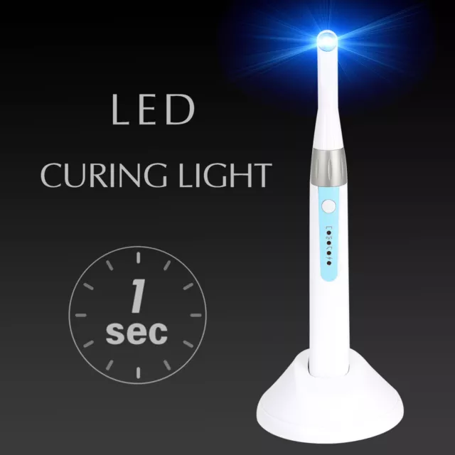 Dental 1 Second Cure Wireless 10W LED Curing Light Lamp 2500mw/cm²