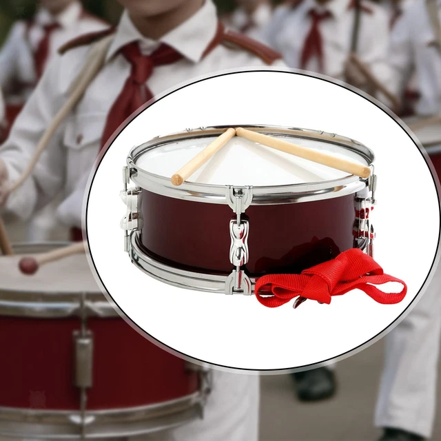 Rullante Portatile Con Bacchette – Tamburo A Percussione Per Principianti E Professionisti (argento, Diam. 35 Cm)