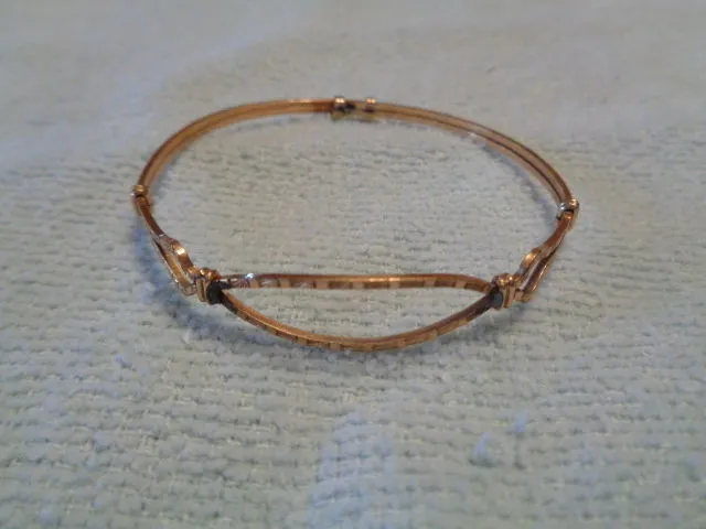 1/20 12k gold filled T-G  Very Small child size? bangle bracelet very pretty E3