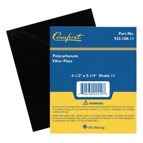 Shaded Filter Lens, Shade 11, 5 1/4 In X 4 1/2 In, Polycarbonate