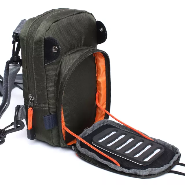 Fly Fishing Chest Pack  Light Weight Comfortable Compact Fishing Sling Waist Bag