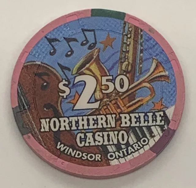 Casino Windsor / Northern Belle Casino $2.50 Chip Ontario Canada H&C