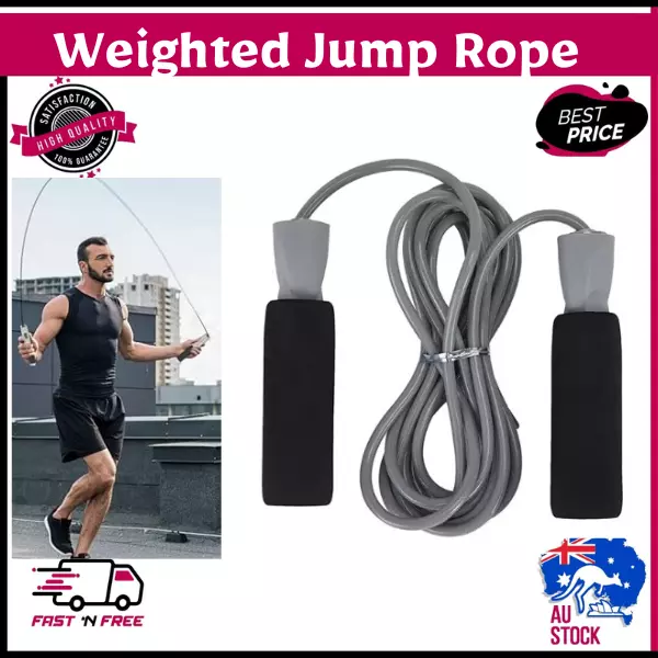 MMA Boxing Speed Cardio Gym Exercise Fitness Skipping Jump Rope 2.9M PVC AU