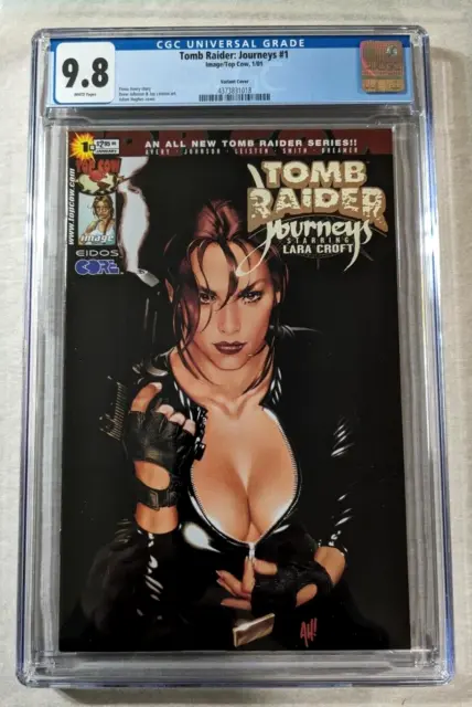 Tomb Raider Journeys #1 (2001 Top Cow) CGC 9.8 Adam Hughes Variant Cover