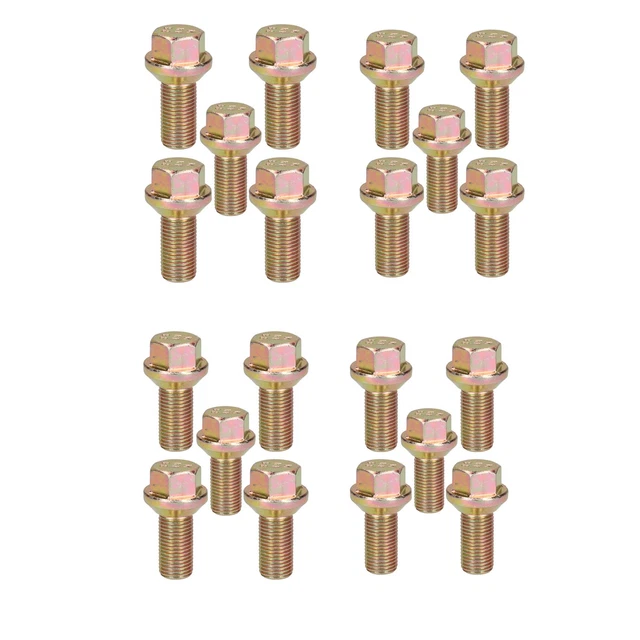 Febi Bilstein 4x 14x1.5x27 Galvanised SW17 Wheel Bolts