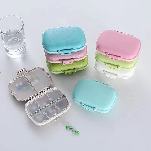 8 Compartments Pill Medicine Portable Storage Organizer Box Holder Case Travel