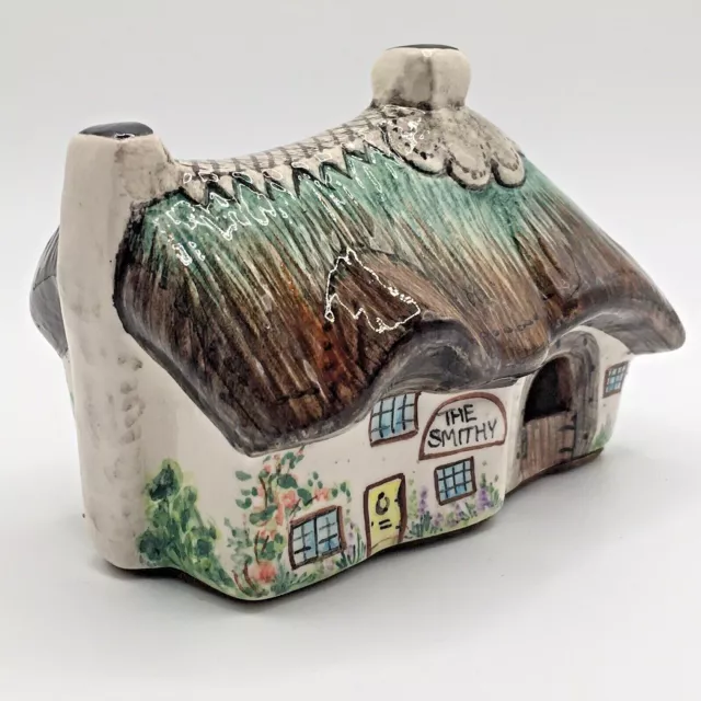 Vintage Peggie Foy Miniature The Smithy Blacksmiths Cottage Hand Painted 70s