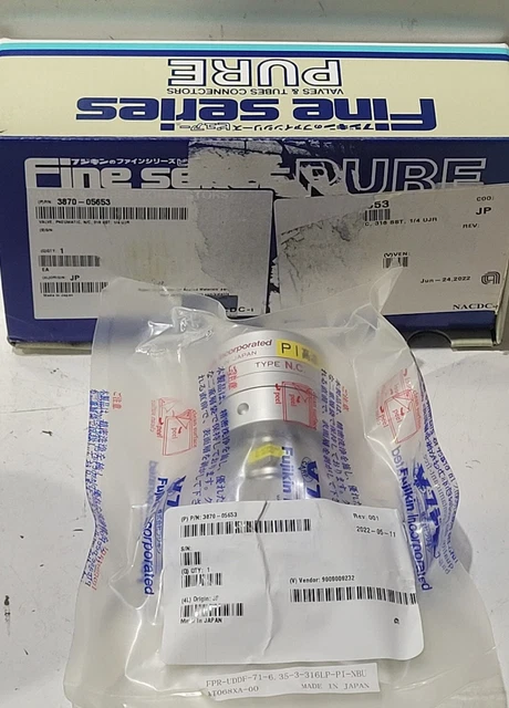 AMAT Applied Materials 1/4 Pneumatic Stainless Valve UJR 3870-05653