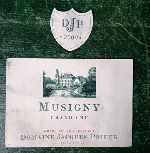 Etiquette de vin/ Wine Label MUSIGNY Grand cru domaine Jacques Prieur 2009