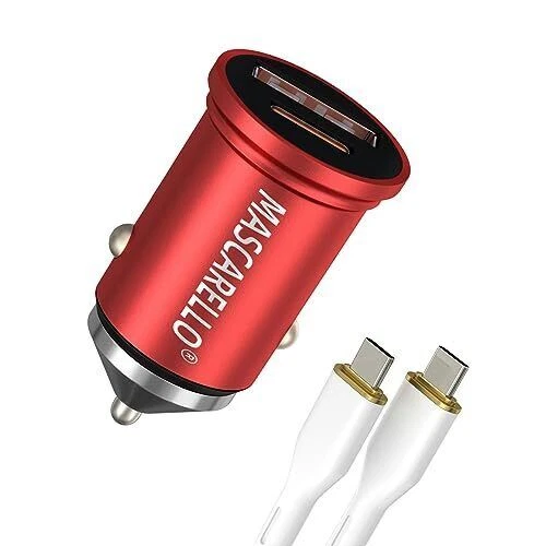 YIHAIXINGWEI Car Fast Charger, Dual Port USB Power Rapid Car Charger Adapter