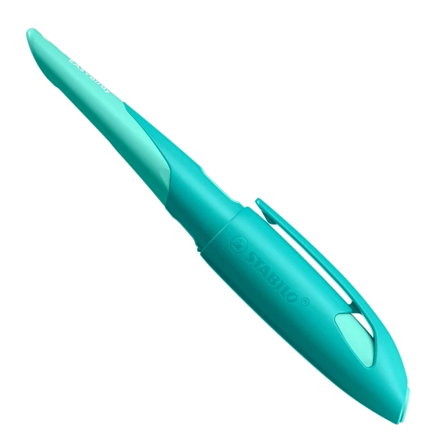 STABILO EASYBIRDY Stylo Plume Ergonomique Droitier Vert Aqua/Menthe + Outil Échange Plume