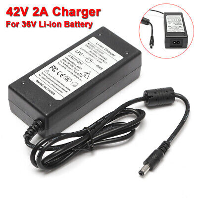 42V 2A Charger Power Adapter For 36V Electric Bike E-bike Scooter Li-ion Battery