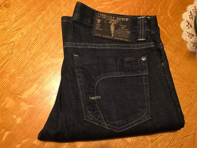 Fidelity 5011 Pacific Dark Wash Straight Fit Jeans 30 X 33 Nice!