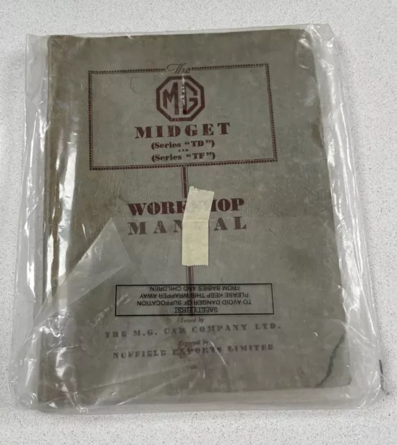 MG Midget TD & TF Series workshop manual