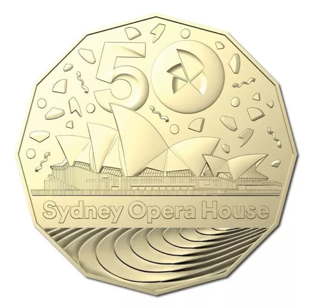 2023 Sydney Opera House 50 Cent Uncirculated Coin 50th Anniversary RAM MINT UNC