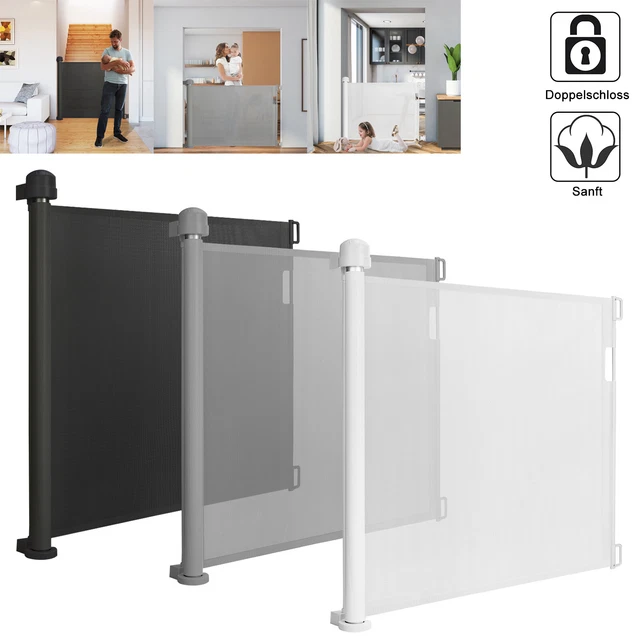 Treppenschutzrollo Ausziehbar Absperrgitter Treppe 0-180cm Baby Türschutzgitter