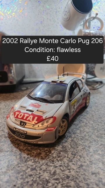 Peugeot 206 wrc 1/18 ème gronnolm n°16 - Collection