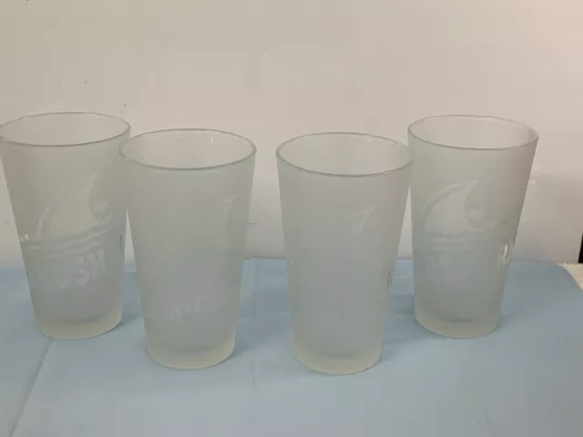 Landshark Pint Frosted Beer Glasses   --  4