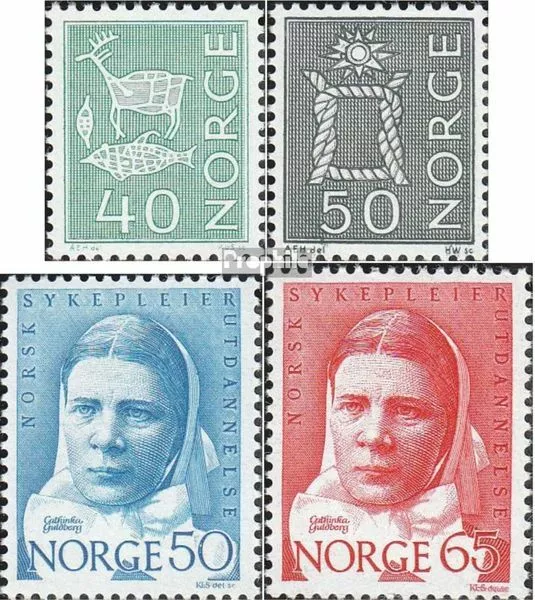 Norwegen 572-573,574-575 (kompl.Ausg.) postfrisch 1968 Landestypische Motive, Di