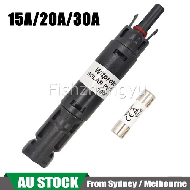 Solar Fuse Connector 30a 1000vdc hotovoltaic Inline Fuse Connector