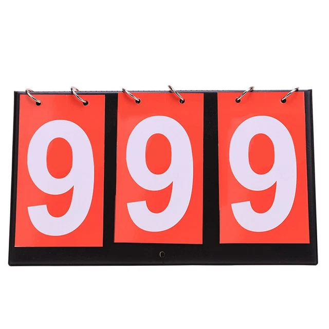 Scoreboard Flach PU Leder Überzug Badminton