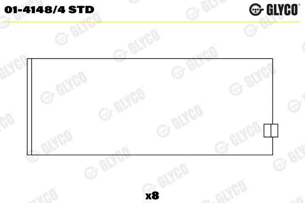 GLYCO 01-4148/4 STD Pleuellager für FORD, FORD ASIEN & OZEANIEN